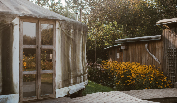 Yurt buiten